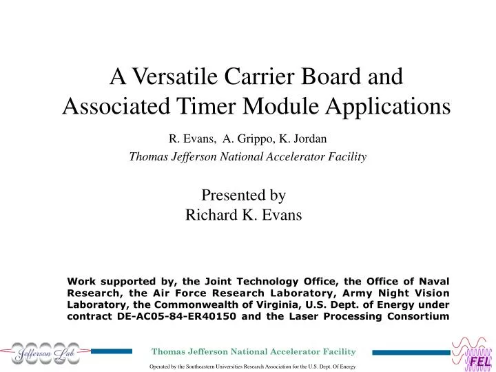 a versatile carrier board and associated timer module applications