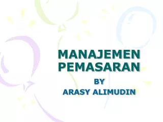 manajemen pemasaran