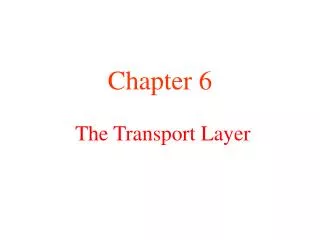 the transport layer
