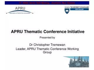 APRU Thematic Conference Initiative