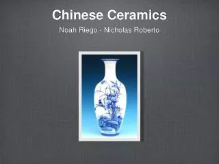 Chinese Ceramics