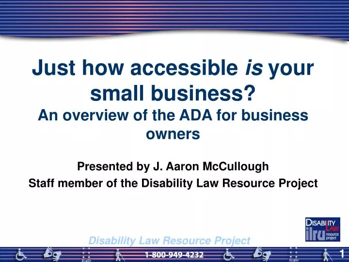 just how accessible is your small business an overview of the ada for business owners