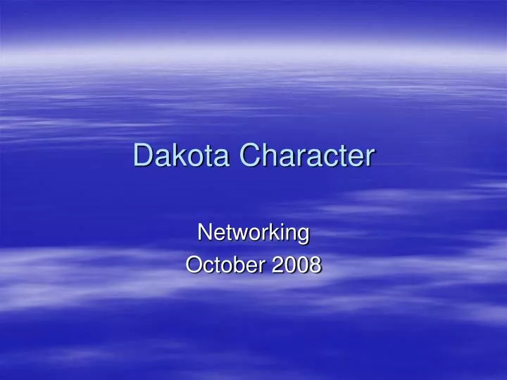 dakota character