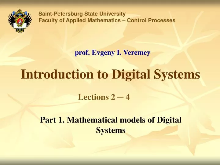 introduction to digital systems