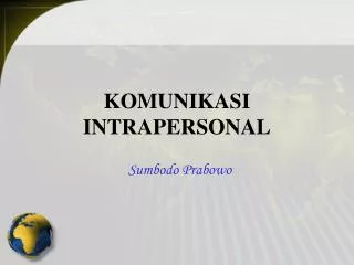 komunikasi intrapersonal