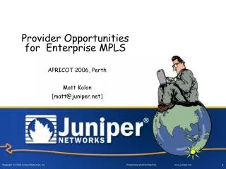 Provider Opportunities for Enterprise MPLS