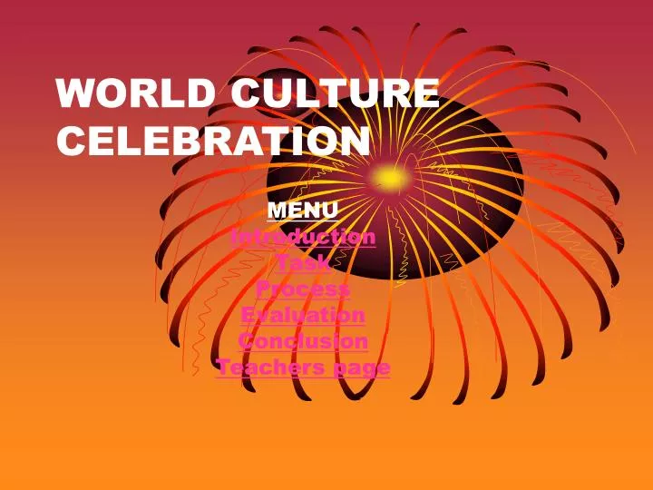 world culture celebration