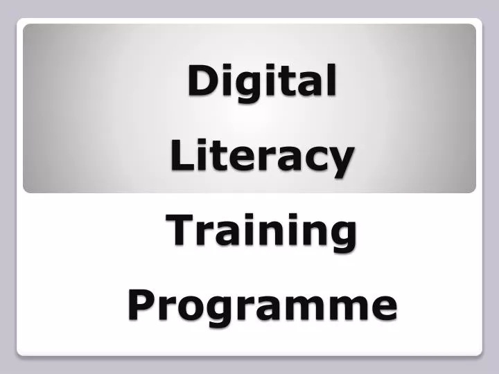 digital literacy training programme