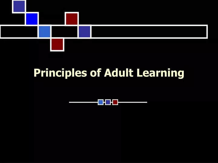 principles of adult learning