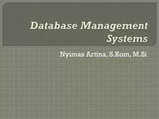 database management systems