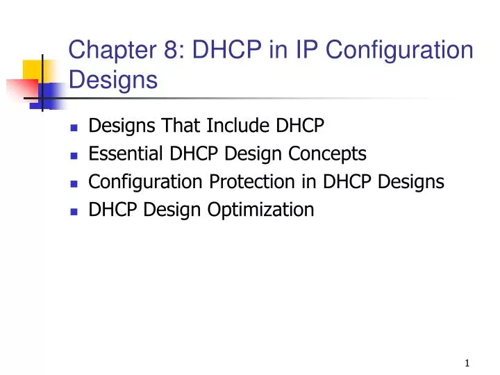 chapter 8 dhcp in ip configuration designs