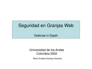 seguridad en granjas web defense in depth