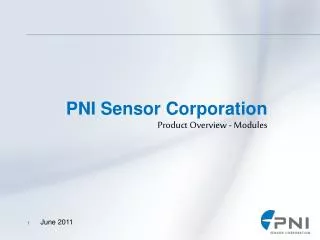 PNI Sensor Corporation Product Overview - Modules