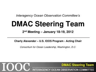 DMAC Steering Team