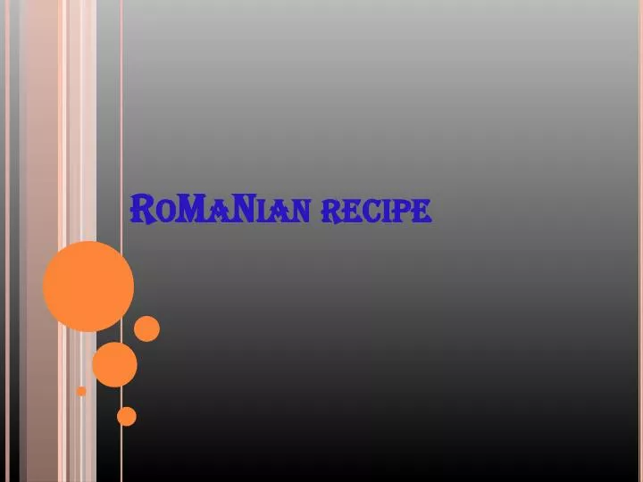 romanian recipe