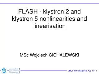 FL A SH - klystron 2 and klystron 5 nonlinearities and linearisation