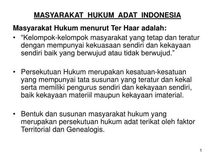 masyarakat hukum adat indonesia