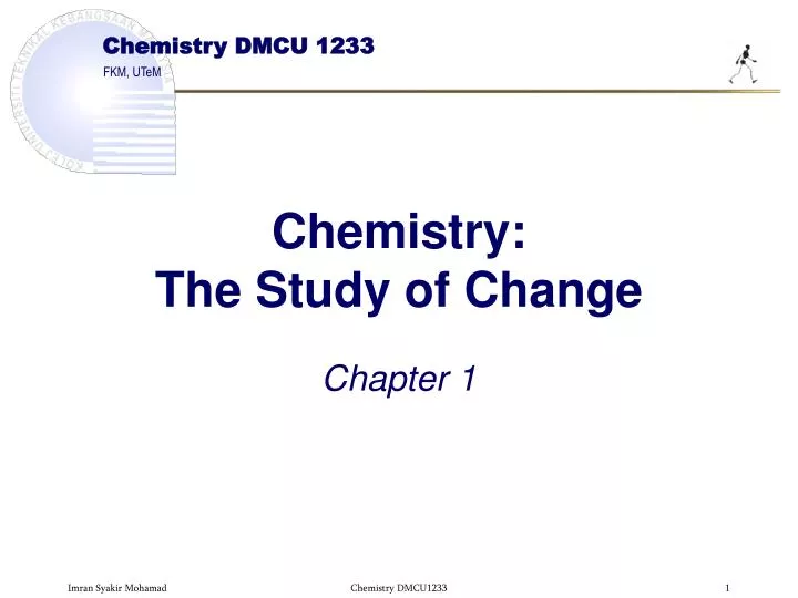 chemistry the study of change