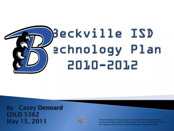 beckville isd technology plan 2010 2012