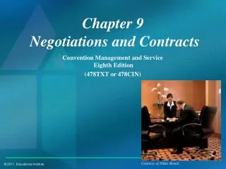 Chapter 9 Negotiations and Contracts