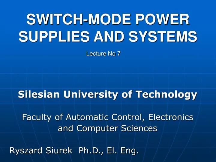 switch mode power supplies and systems