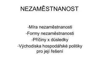 nezam stnanost