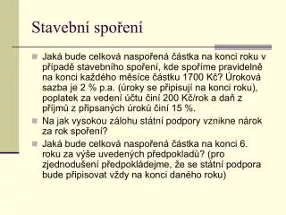stavebn spo en