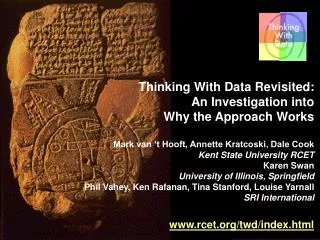 Thinking With Data Revisited: An Investigation into Why the Approach Works