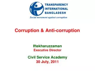Corruption &amp; Anti-corruption