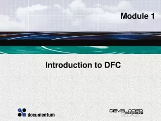 Introduction to DFC