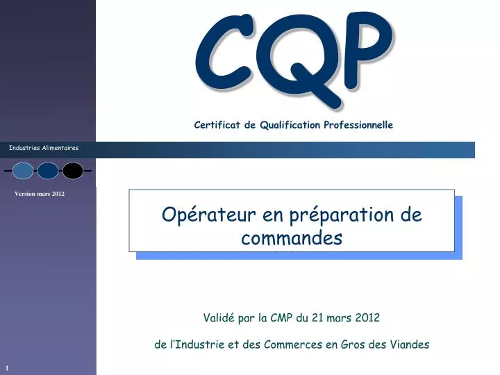 cqp certificat de qualification professionnelle