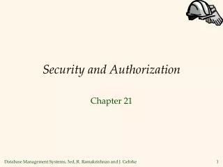 Security and Authorization