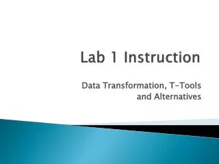 Lab 1 Instruction