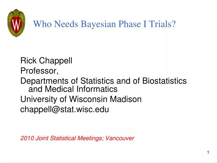 who needs bayesian phase i trials