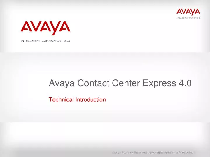 avaya contact center express 4 0