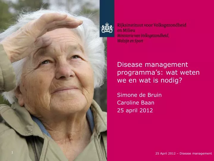 disease management programma s wat weten we en wat is nodig