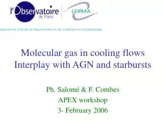 Molecular gas in cooling flows Interplay with AGN and starbursts