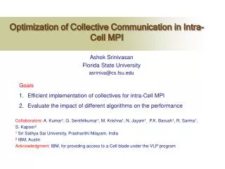Optimization of Collective Communication in Intra-Cell MPI