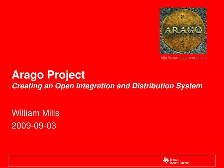 arago project creating an open integration and distribution system