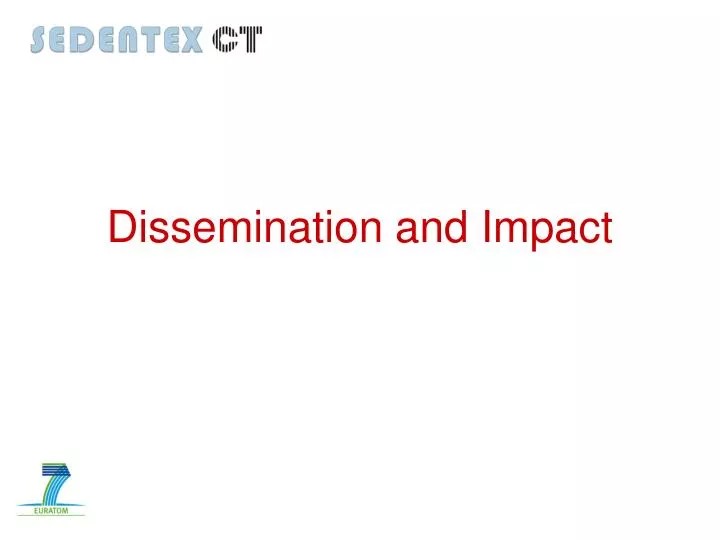 dissemination and impact