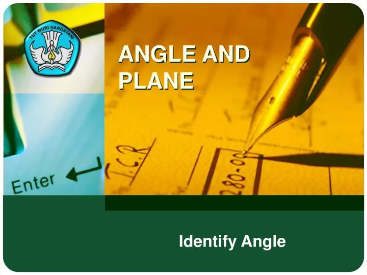 angle and plane