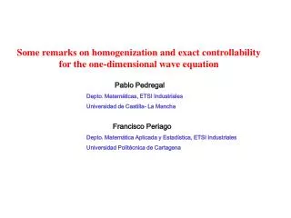 Some remarks on homogenization and exact controllability for the one-dimensional wave equation
