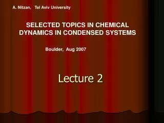 Lecture 2