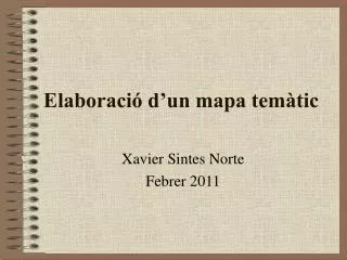 elaboraci d un mapa tem tic