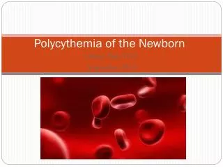 polycythemia of the newborn