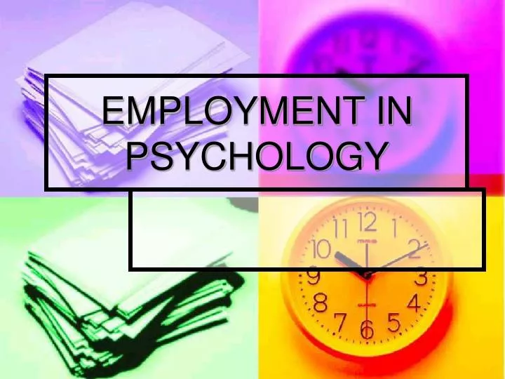 employment in psychology