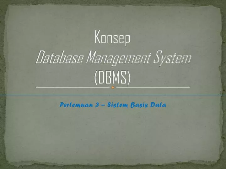 konsep database management system dbms