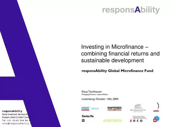 investing in microfinance combining financial returns and sustainable development