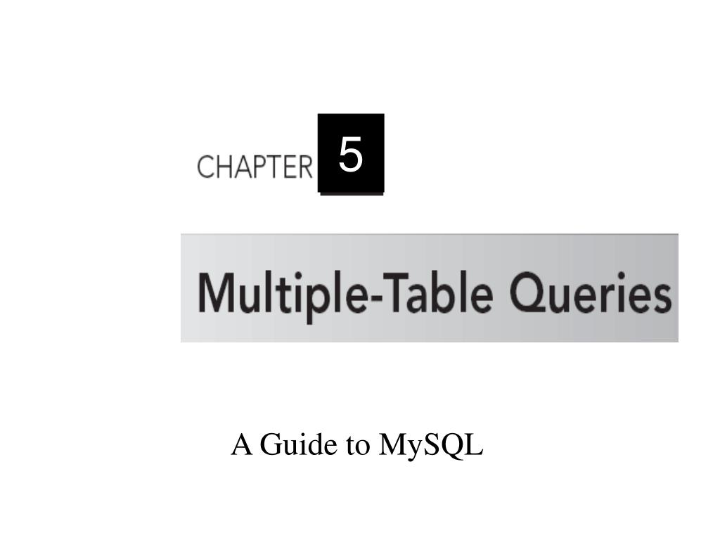PPT - A Guide to MySQL PowerPoint Presentation, free download - ID:4034093