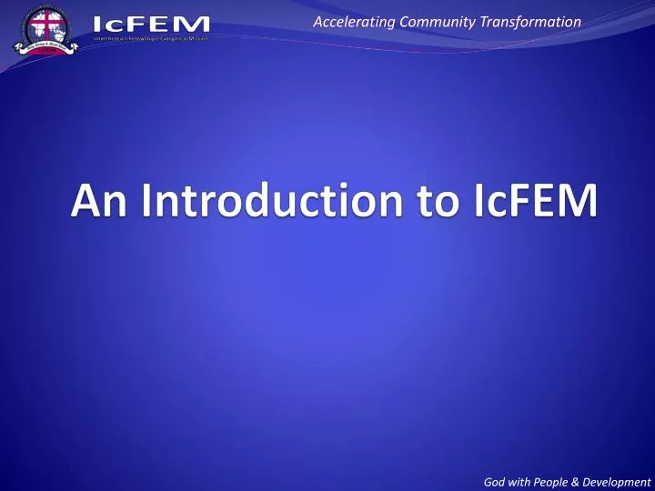 an introduction to icfem